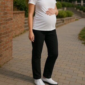 Motherhood Maternity Women’s Pants Size XL Black Stretch Comfort Waist